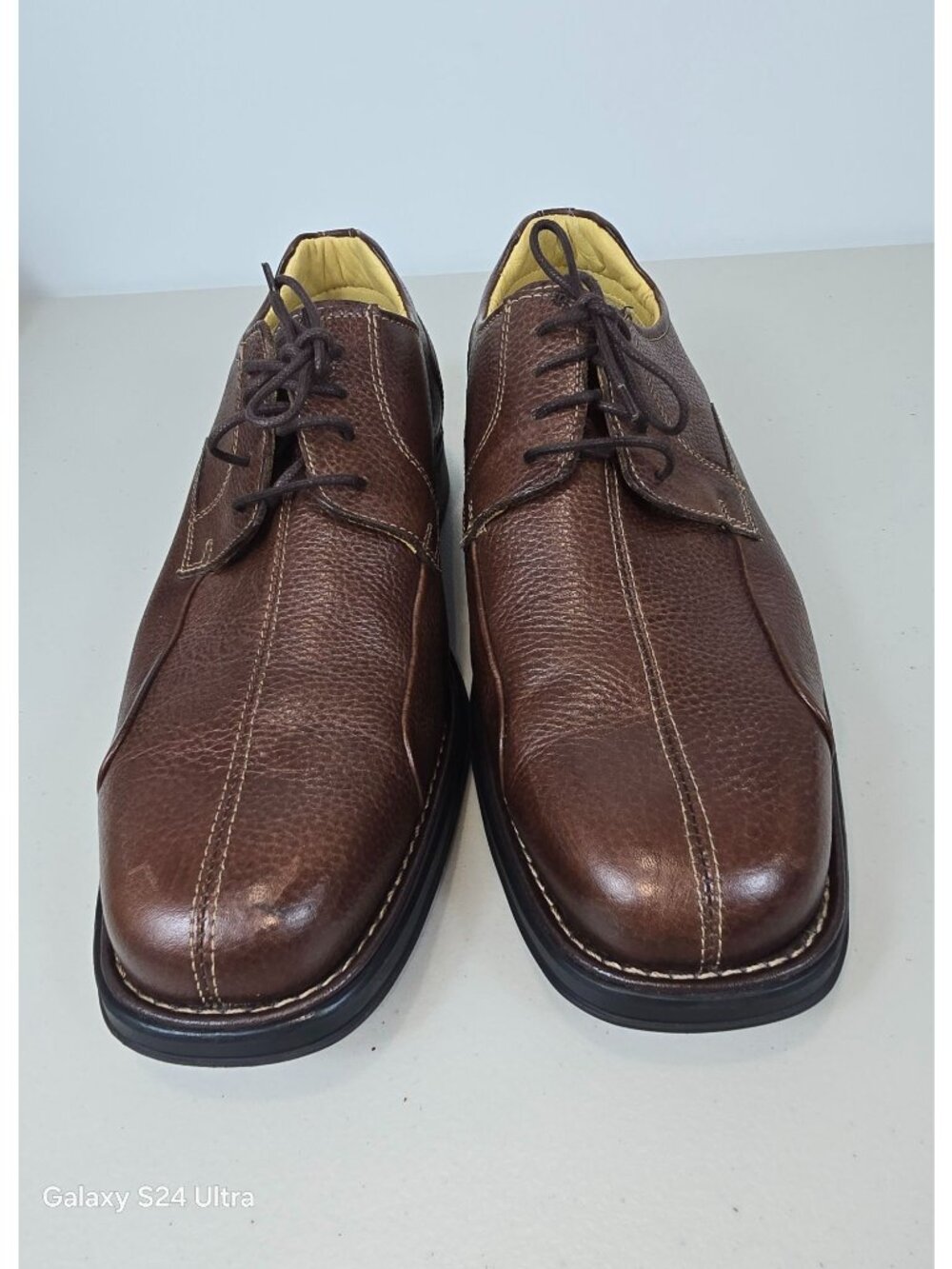 Studio Belvedere Bay bridge men's brown leather oxford shoes size 11.5